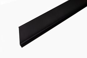 Алюминиевый напольный плинтус Русский профиль, анодированный черный матовый, 40х11,2х2500 мм., 1 м.п